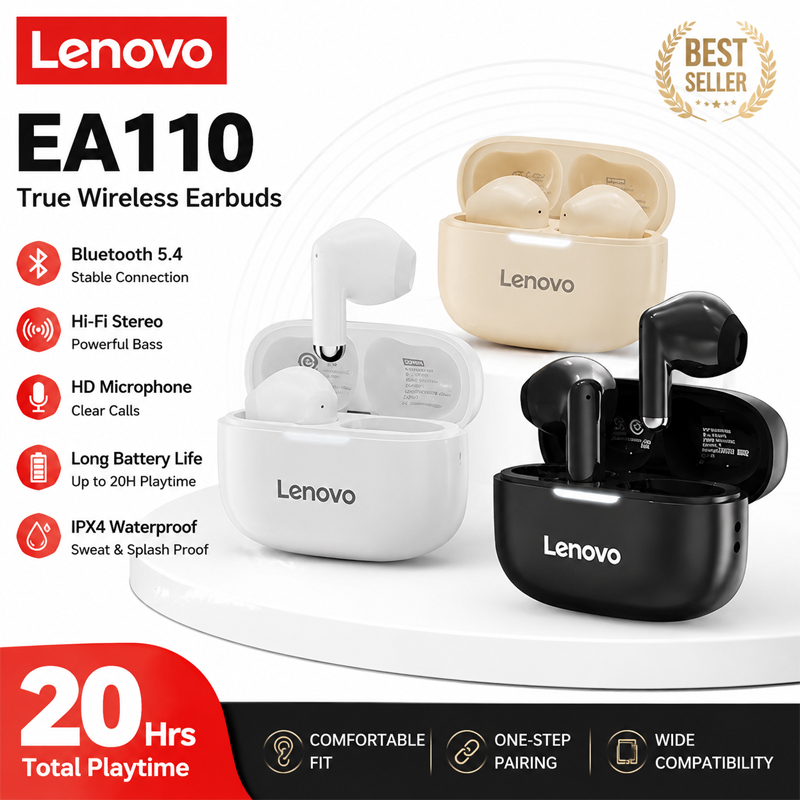 Outdoor Usb Power Supply - Lenovo EA110 Wireless Headset Bluetooth 5.4