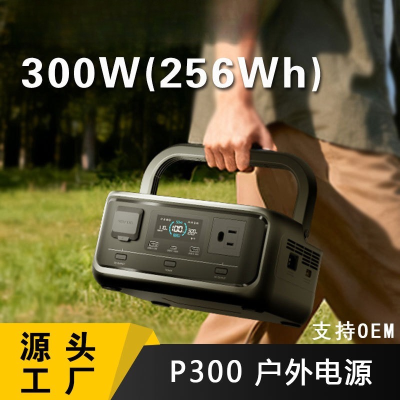 Outdoor Power Bank - 300W 256Wh LiFePO4 Portable Outdoor Power