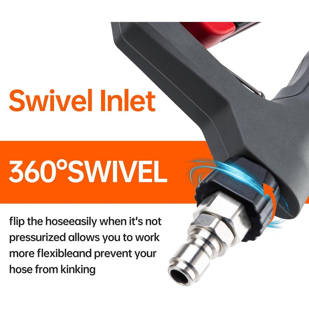 Washer Gun with Swivel, Replac - Power Washer Gun Replacement 评论和价格