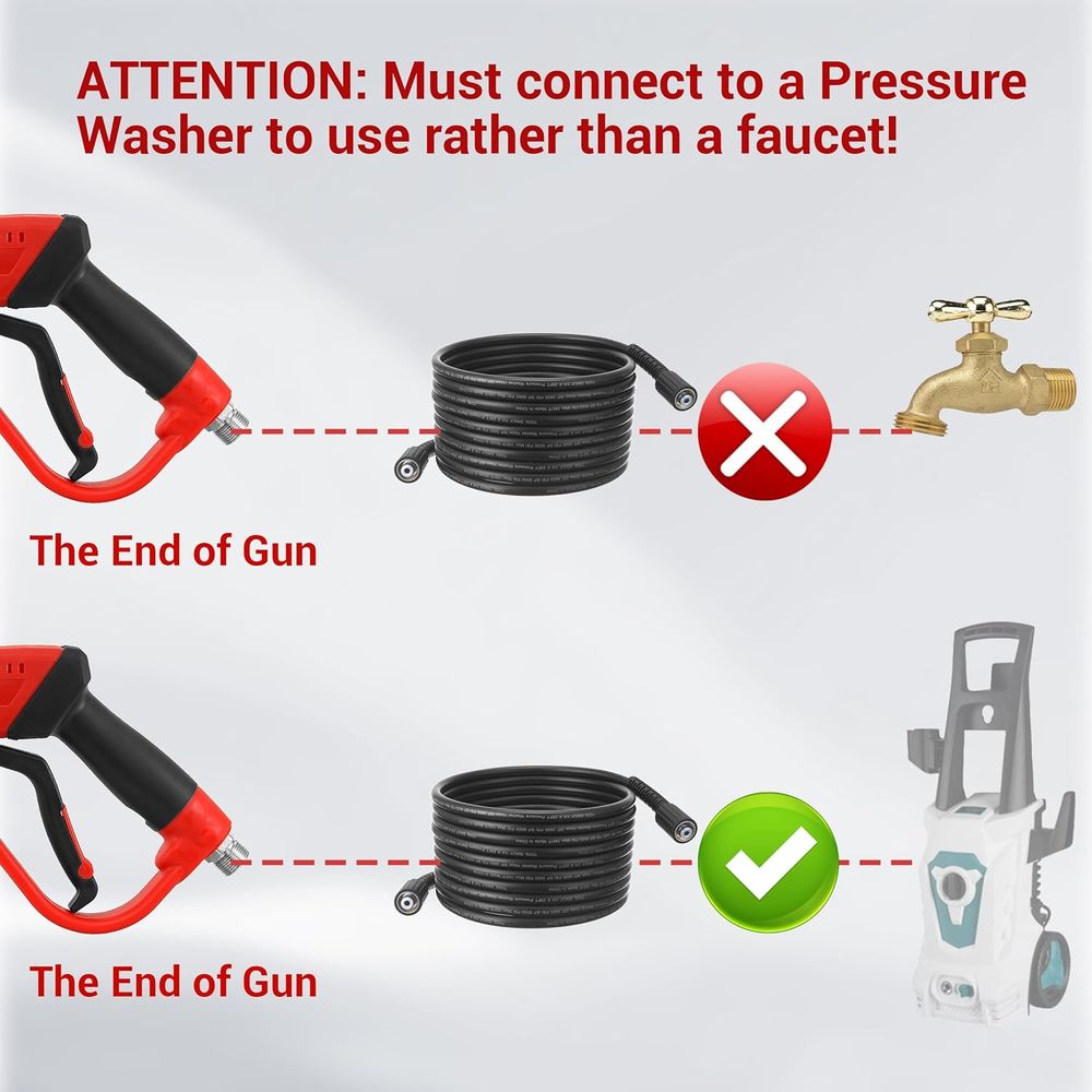 Washer Gun and Hose Kit, 25ft  - Power Washer Gun Replacement 评论和价格