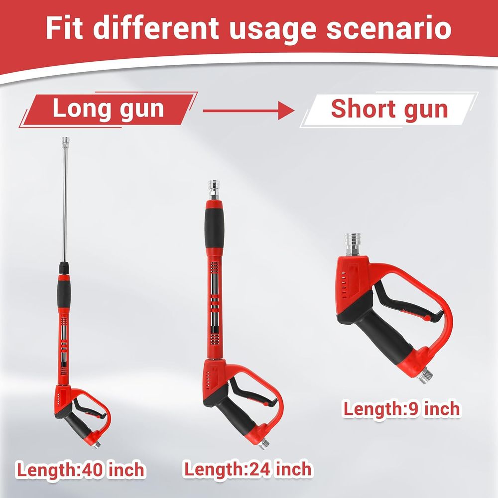 Washer Gun and Hose Kit, 25ft  - Power Washer Gun Replacement 评论和价格