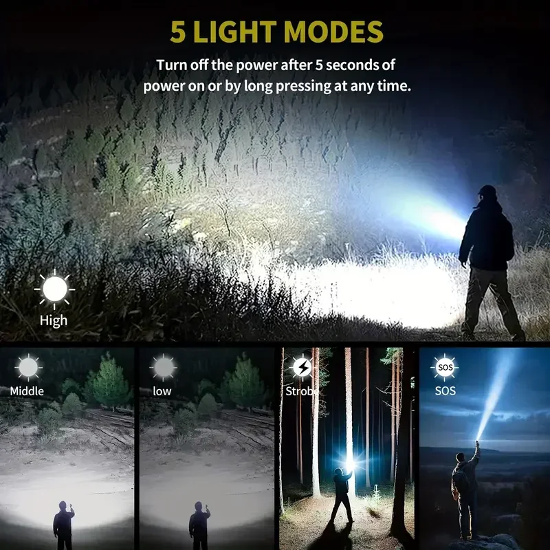 Bright Zoomable Flashlight w/  - Outdoor Power Bank 评论和价格