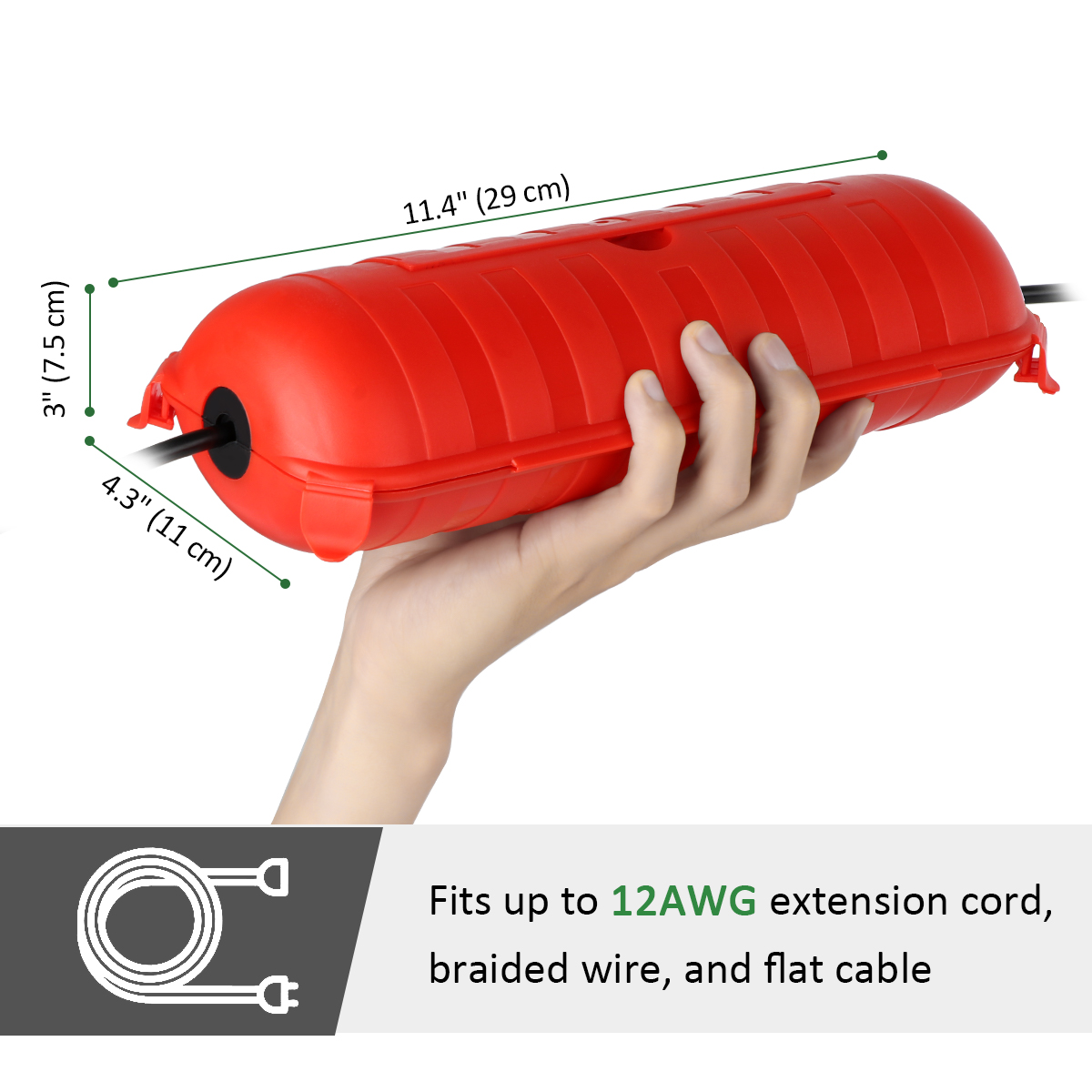 Weatherproof IP54 Outdoor Exte - Outdoor Power Outlet Extension 评论和价格