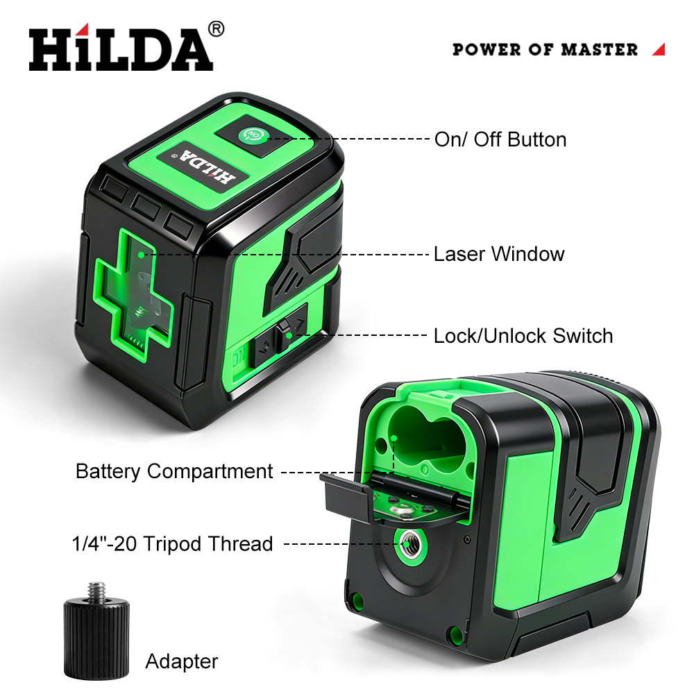 HILDA Laser Level 2 Lines Prec - Outdoor Power Line 评论和价格