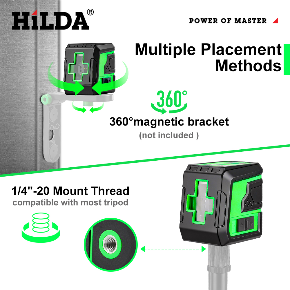 HILDA Laser Level 2 Lines Prec - Outdoor Power Line 评论和价格