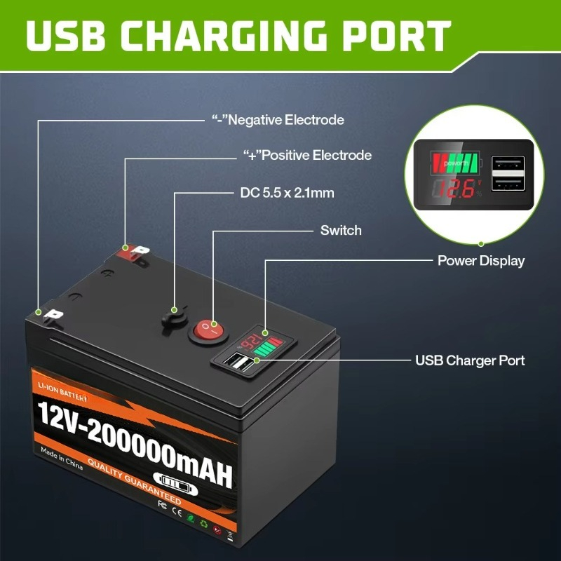12V 200000mAh Rechargeable Lit - Outdoor Power Pack 评论和价格