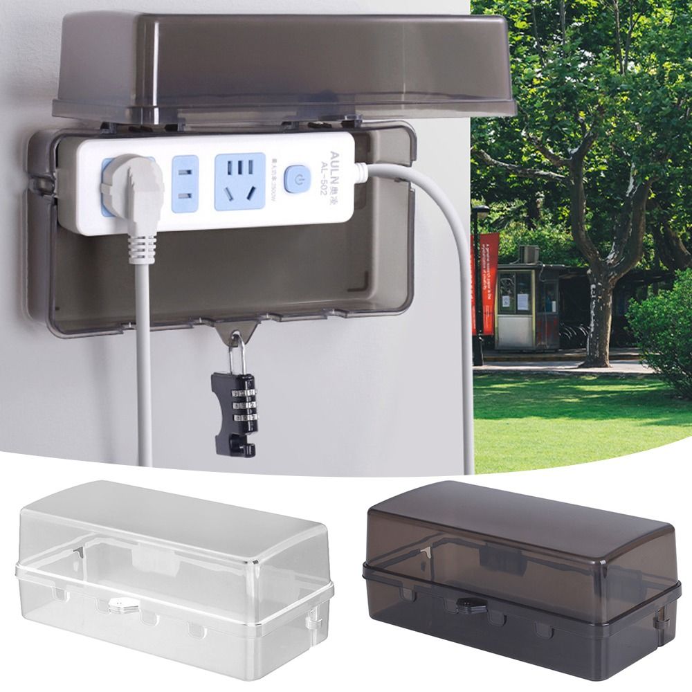 Durable Plastic Plug Box Anti- - Outdoor Power Outlet Extension 评论和价格