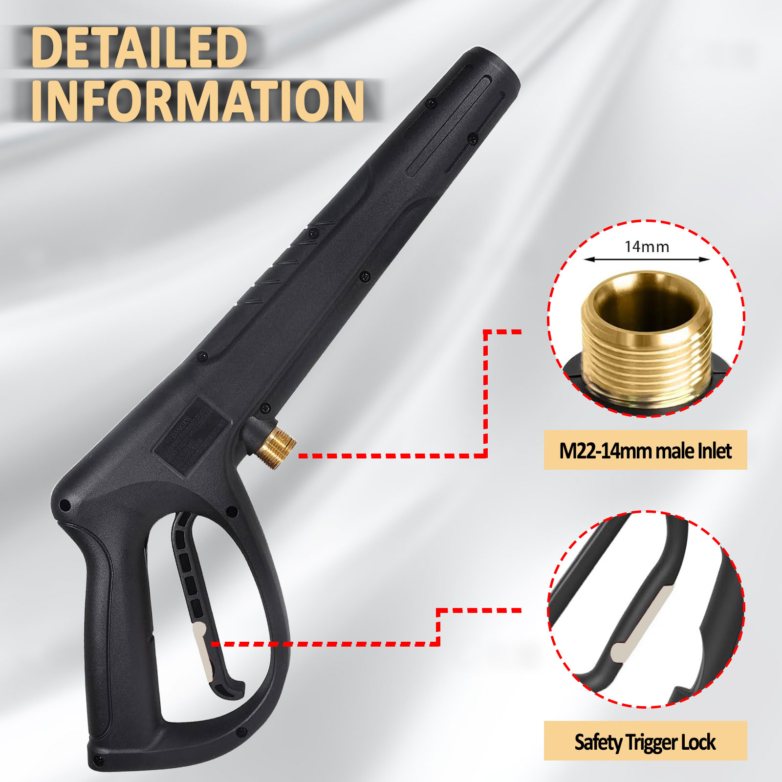 Pressure Washer Gun M22 14MM I - Power Washer Gun Replacement 评论和价格