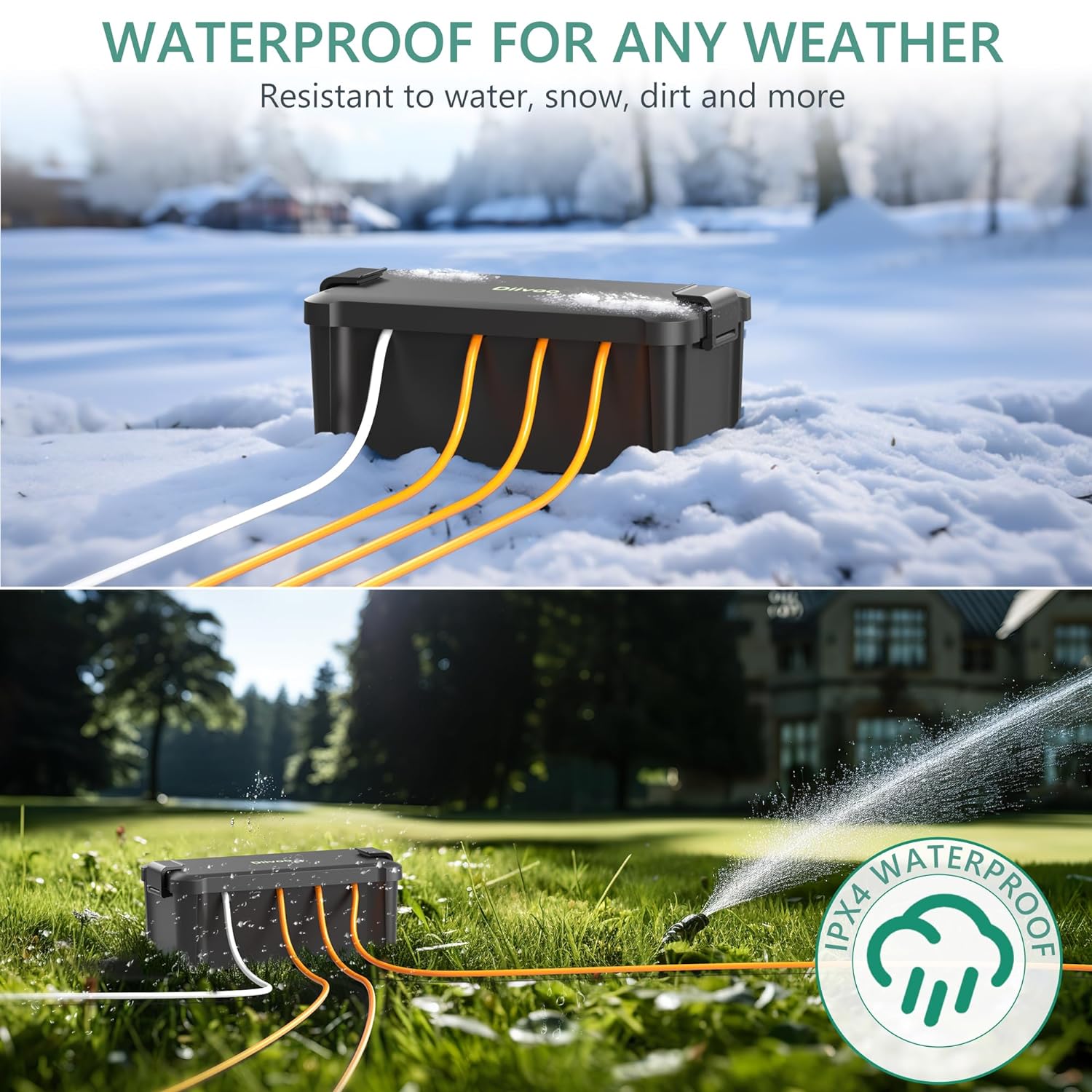 Diivoo Outdoor Waterproof Elec - Outdoor Power Outlet Extension 评论和价格
