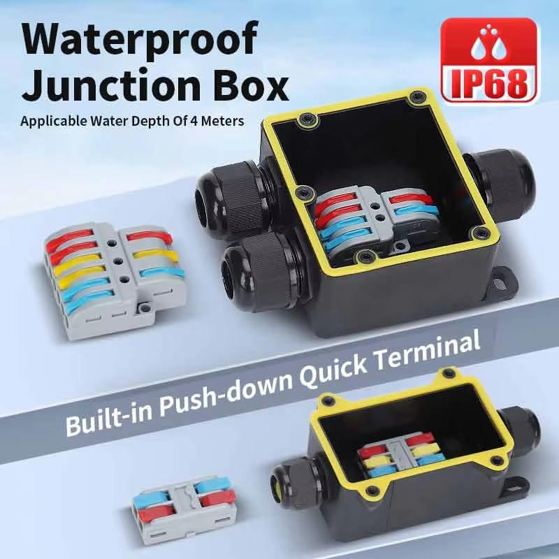 Junction Box Waterproof IP68 2 - Outdoor Power Line 评论和价格