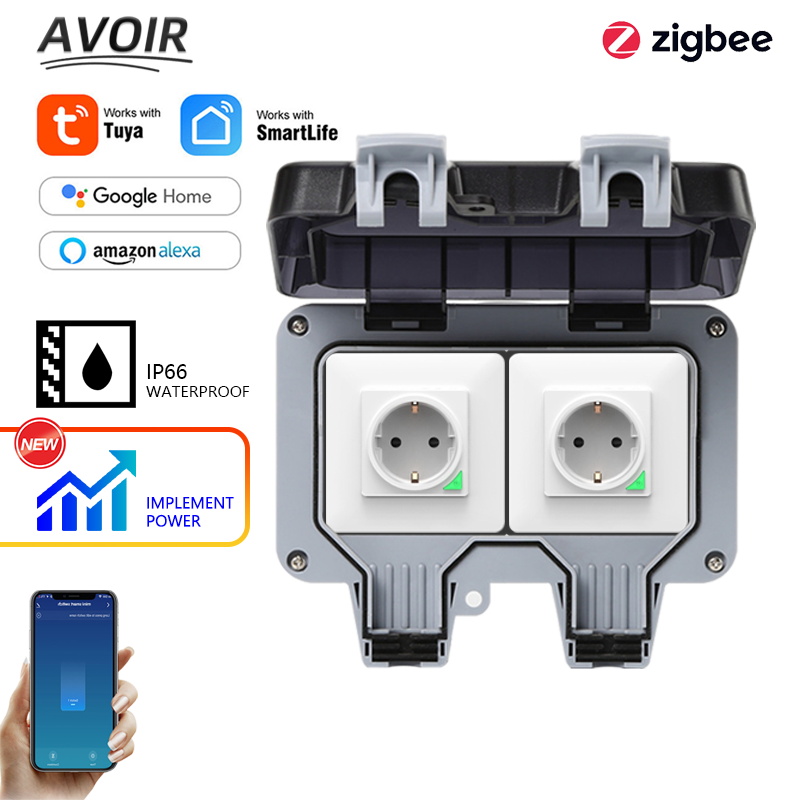 Avoir Tuya Zigbee Electrical S - Outdoor Power Outlet Extension 评论和价格