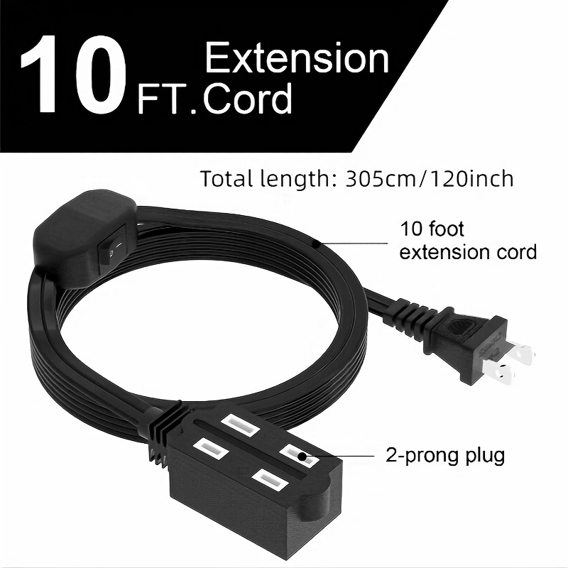 10FT Outdoor Extension Cord He - Outdoor Power Outlet Extension 评论和价格