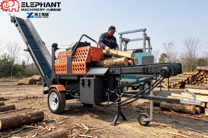 Portable 10 Ton Hydraulic Wood - Log Splitter Electric 评论和价格
